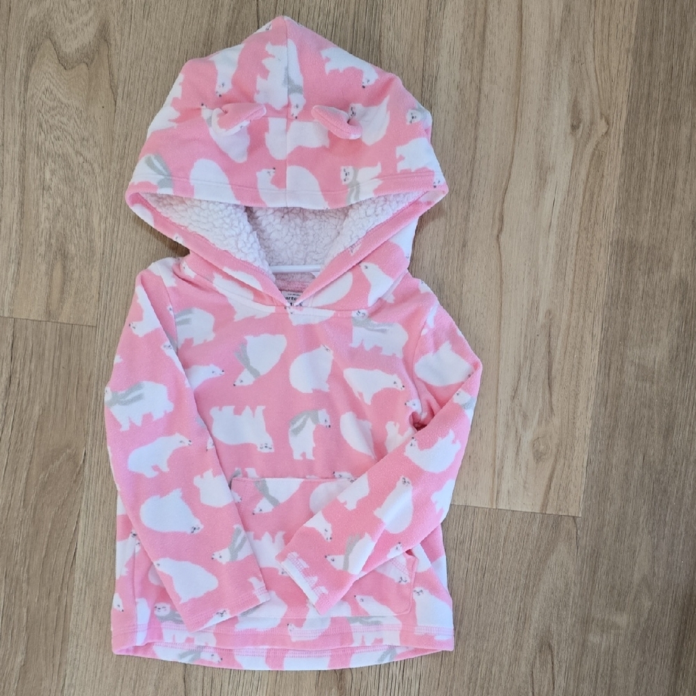 Carter's Pink Polar Bear Hoodie